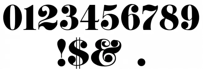 K22 Didoni Swash Font OTHER CHARS