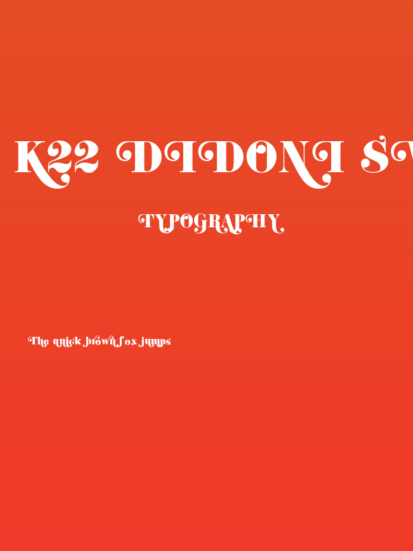 K22 Didoni Swash Poster