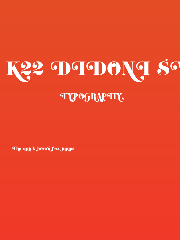 K22 Didoni Swash Poster