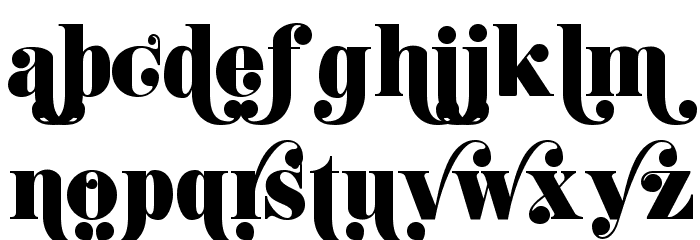 K22 Didoni Swash Font LOWERCASE