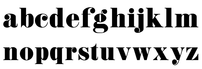 K22 Didoni Font LOWERCASE