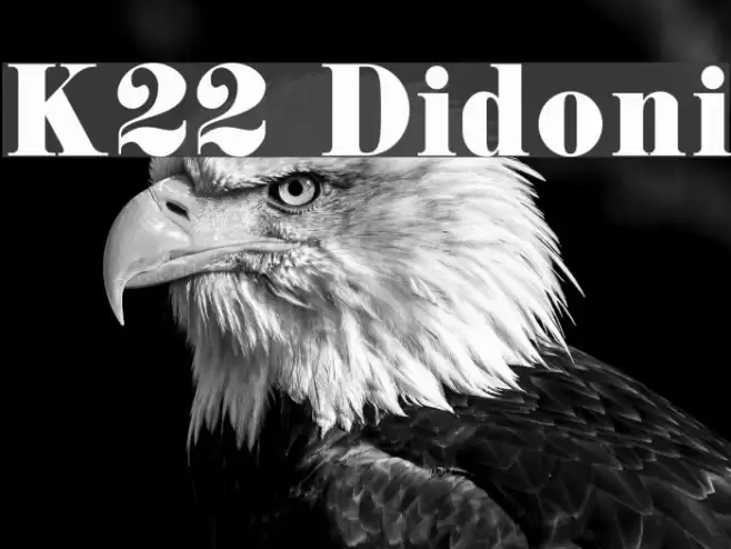 K22 Didoni Font examples