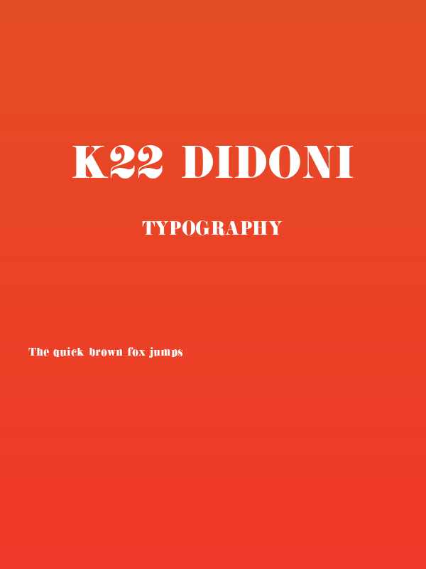 K22 Didoni Poster