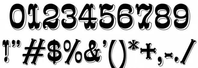 K22 Eclair Font OTHER CHARS