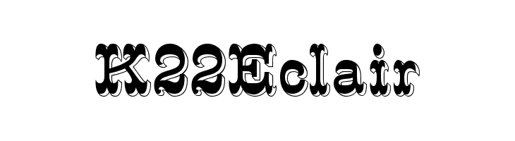 K22 Eclair  नि: शुल्क फ़ॉन्ट्स डाउनलोड