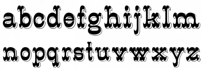 K22 Eclair Font LOWERCASE