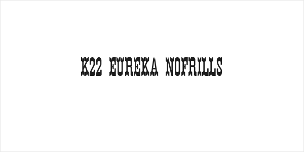 K22 Eureka NoFrills Logo