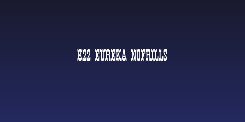K22 Eureka NoFrills Social Header
