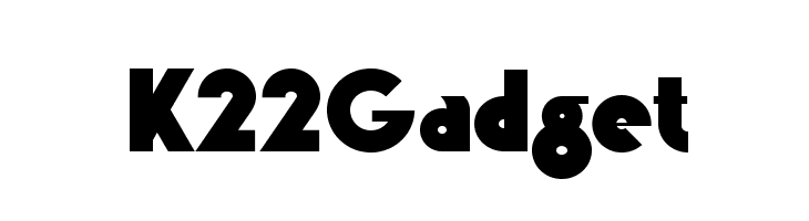 K22 Gadget Font