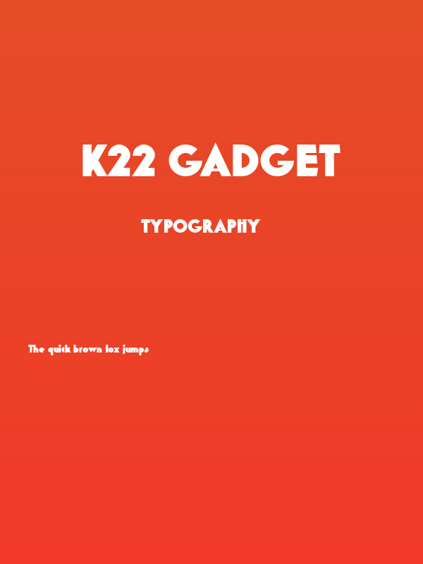 K22 Gadget Poster