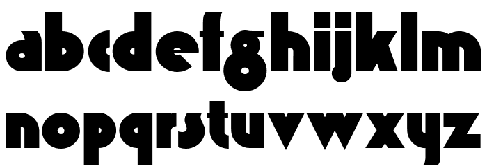 K22 Gadget Font LOWERCASE