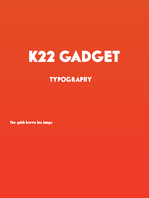 K22 Gadget Poster