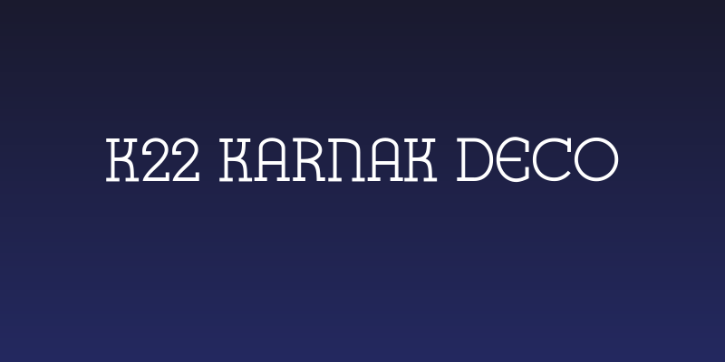 K22 Karnak Deco Social Header
