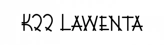 K22 Lawenta  font caratteri gratis