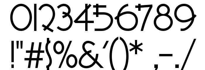 K22 Lawenta フォント その他の文字