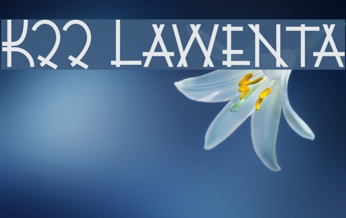 K22 Lawenta フォント examples