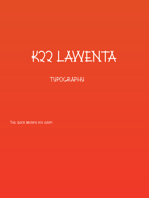 K22 Lawenta Poster