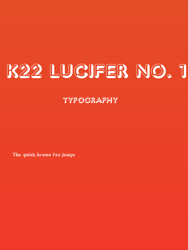 K22 Lucifer No. 1 Poster