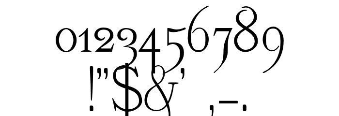 K22 Monastic フォント その他の文字