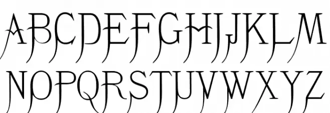 K22 Monastic フォント 大文字