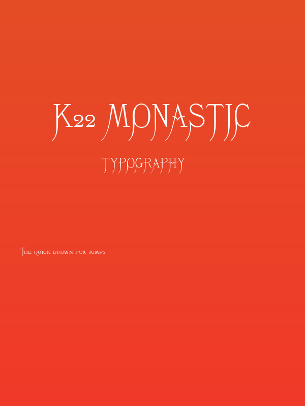 K22 Monastic Poster