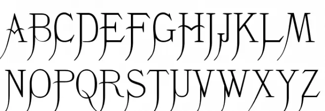 K22 Monastic フォント 大文字