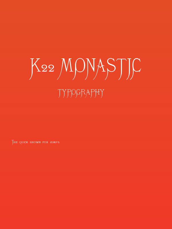 K22 Monastic Poster