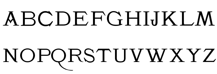 K22 Monastic Font LOWERCASE