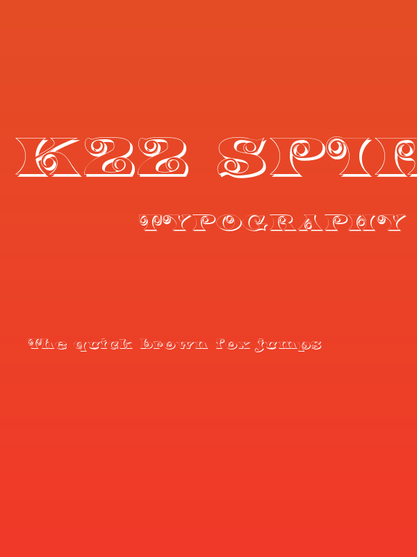 K22 Spiral Swash Shadow Poster