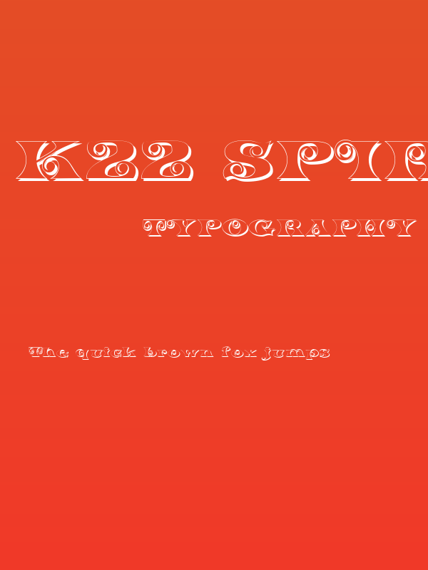 K22 Spiral Swash Shadow Poster