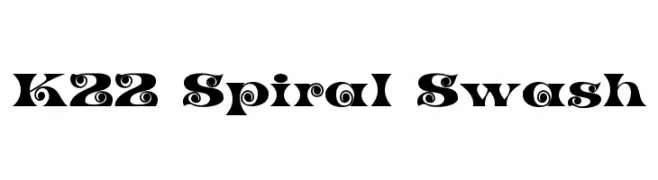K22 Spiral Swash  Fuentes Gratis Descargar