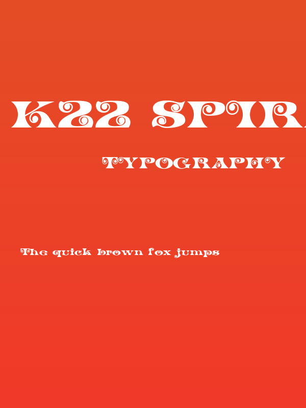 K22 Spiral Swash Poster