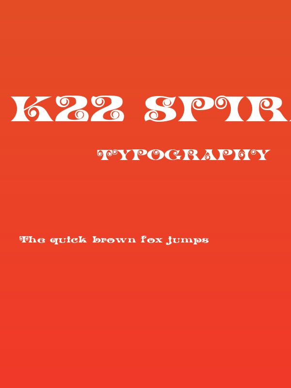 K22 Spiral Swash Poster