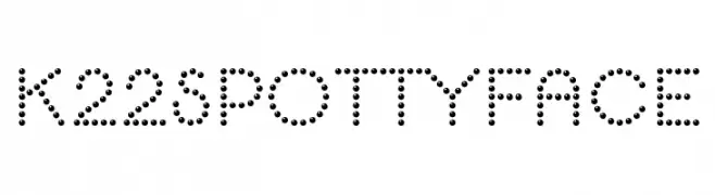 K22 Spotty Face  Frei Schriftart Herunterladen