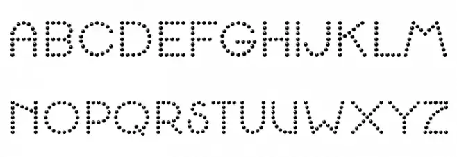 K22 Spotty Face Font Litere mari