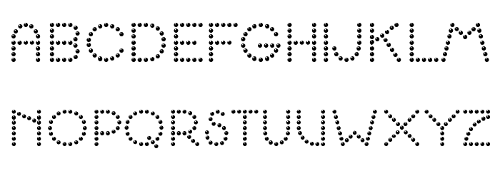 K22 Spotty Face Font LOWERCASE
