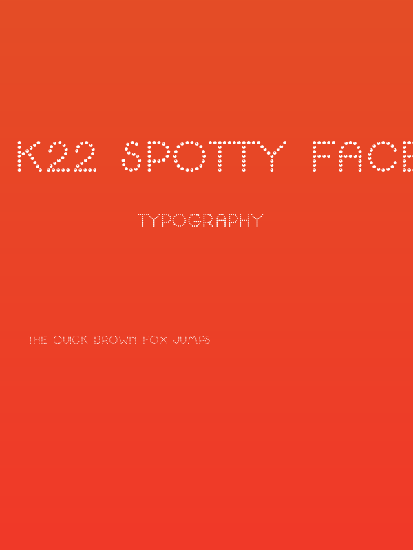 K22 Spotty Face Poster