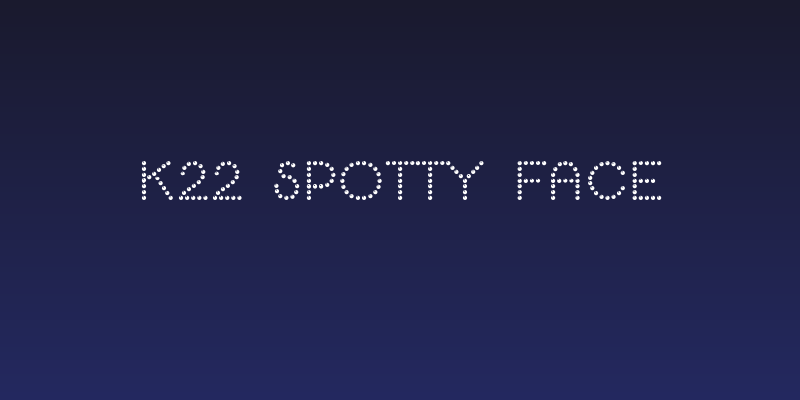 K22 Spotty Face Social Header