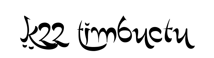 K22 Timbuctu  font caratteri gratis