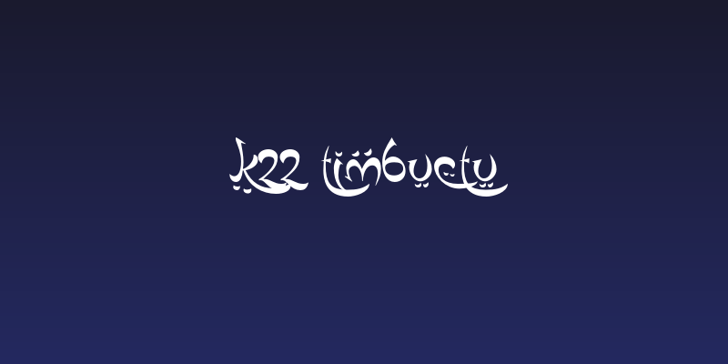 K22 Timbuctu Social Header