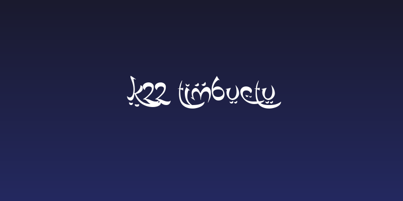 K22 Timbuctu Social Header
