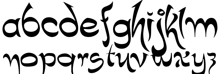 K22 Timbuctu Font LOWERCASE