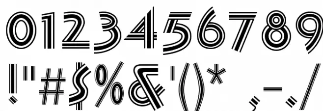 K22 Tri-Line Gothic Font OTHER CHARS