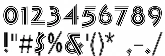 K22 Tri-Line Gothic Font OTHER CHARS