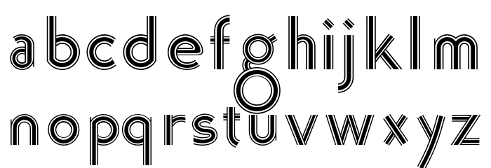 K22 Tri-Line Gothic Font LOWERCASE