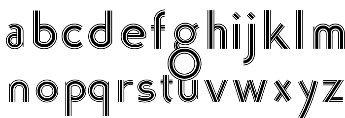 K22 Tri-Line Gothic Font LOWERCASE