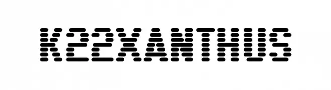 K22 Xanthus  Frei Schriftart Herunterladen