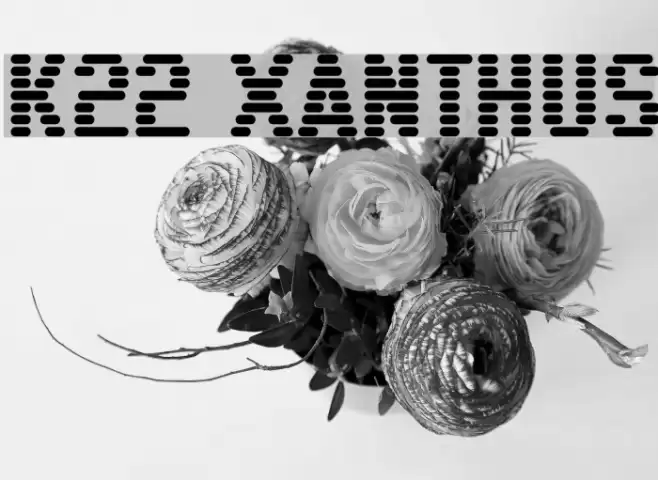 K22 Xanthus Font examples