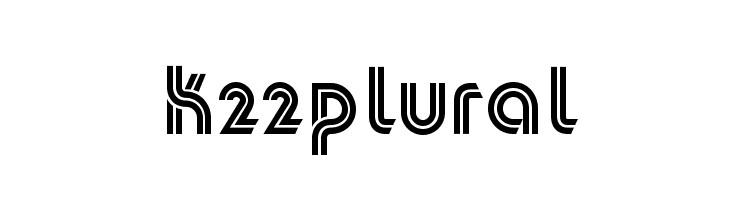 K22Plural फ़ॉन्ट