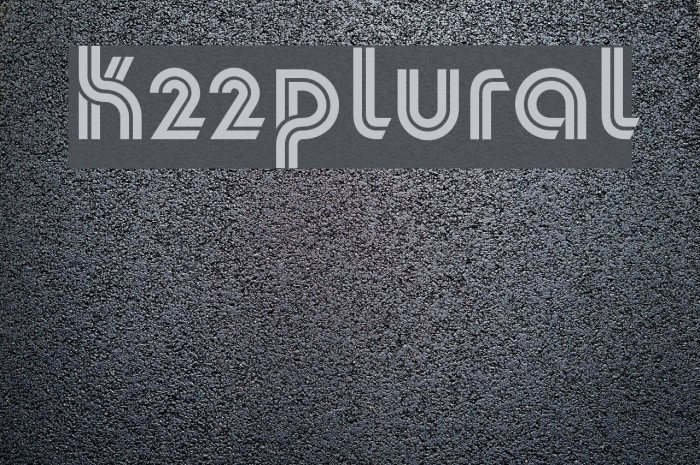 K22Plural फ़ॉन्ट examples